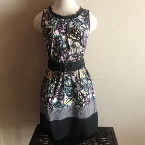 BCBG Multi colored printed dress